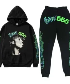 Club Spider Young Thug Tracksuit Black